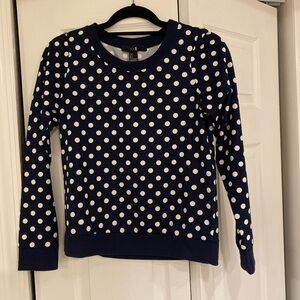 Forever 21 Navy Polkadot Women’s Shirt Size Small